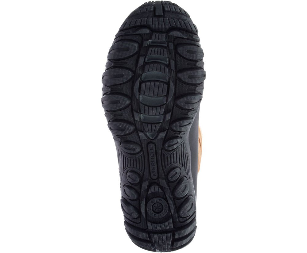 Merrell Boots Khaki/Black - Yokota Polar Waterproof - Womens 42HRDOQFL